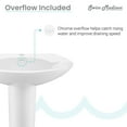 thumbnail image 5 of Plaisir Rounded Basin Pedestal Sink, 5 of 8