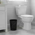 thumbnail image 4 of Mainstays Bathroom Trash Can, 5 Gallon Marble Plastic Garbage Bucket Bin with No Lid, Black, 4 of 11
