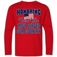 thumbnail image 3 of Inktastic Veterans Day Military Honoring Those Who Serve Long Sleeve Youth T-Shirt, 3 of 5