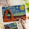 thumbnail image 4 of Lantern Press 1000 Piece Jigsaw Puzzle, Arches National Park, Starry Night National Park Series, 4 of 5