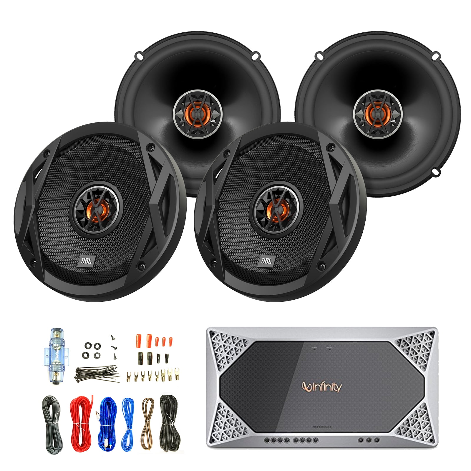 4x JBL 6.5" Club Series 2Way Speakers, with Infinity Reference Series