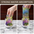 thumbnail image 6 of 2 Pcs Pioneer Flower Floral Print Pattern Kitchen Towels, Funny Microfiber Dish Towel Set, 18" X 26" Tea Towels, 6 of 6