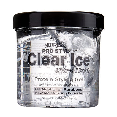 Ampro Style Clear Ice Ultra Hold Protein Hair Styling Gel, 6 oz, 2 Pack