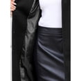 thumbnail image 6 of DARING DIVA Women's Double Breasted Trench Long Winter Pea Coat with Belt XS Deep Blue, 6 of 6