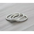 thumbnail image 3 of SS DESIGNS Sterling Silver Stacking Rings Set – 3-Piece Minimalist 925 Silver Rings – Rope, Twist, Bead, Dot & Hammered Textures, 3 of 7