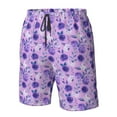 thumbnail image 4 of Fotbe Violet Trajes de Baño Estampados para Hombre, Shorts de Verano de Secado Rápido, Ropa de Playa, Bañadores-Medium, 4 of 6