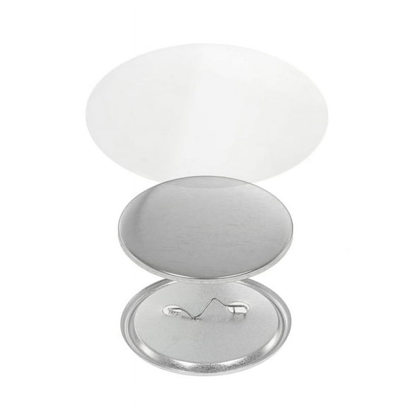 Badge Pin Button Making Parts 100Set 58mm Round Badges Materials for Button Maker Press Machine ,All-Inclusive Accessory Set