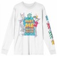 thumbnail image 5 of Looney Tunes Meet Me Under The Mistletoe Crew Neck Long Sleeve White Adult Tee-XL, 5 of 7