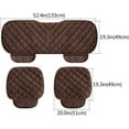 thumbnail image 2 of Car Seat Cushion Cover Winter Warm Leopard Rabbit Plush Seat Cushion, 2 of 4