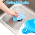 thumbnail image 5 of 2pcs Silicone Tub Stopper, Bathtub Drain Stopper, Universal Bath Tub Plug Cover Hair Stopper, 6.3" Flat Suction Drain Cover for Bathroom Shower Kitchen Laundry Recyclable Floor Drains Sinks, 5 of 8