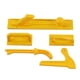 thumbnail image 2 of Juego de 5 uds de herramientas de protección de manos de Material ABS de bloque de empuje de seguridad de Color amarillo para Sierra de mesa de carpintería ANGGREK  Otros, 2 of 9