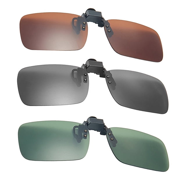 EeaseMX 3 gafas de sol polarizadas con clip y sin montura para gafas graduadas.