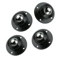 thumbnail image 2 of 4x Mini Roues Pivotantes Autocollantes pour Conteneur Poubelle Noir, 2 of 6