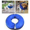 thumbnail image 2 of MasteelfCA Inflatable Pet Supplies Cat Dog Recovery Wound Healing Protective Collar Anti-bite PVC Comfortable Collar - Size L (Blue), 2 of 7