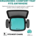 thumbnail image 4 of Gel Seat Cushion for Tailbone Support and Relief from Butt and Back Pain and Pressure - Cushions are Large Thick and Comfortable - Ideal for Office Chairs Driving Travel and Long Sitting, 4 of 6