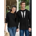 thumbnail image 4 of Tuxedo Shirt for Men Printed Suit & Tie Tuxedo T Shirt Tux Shirt, 4 of 6