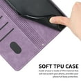 thumbnail image 4 of Feishell for Google Pixel 9 / 9 Pro Flip Wallet Phone Case,Durable PU Leather Flip Kickstand Shockproof TPU Inner Shell Magnetic Clasp Folio Card Pocket Phone Case with Wrist Strap, Purple, 4 of 10