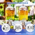 thumbnail image 6 of AEVXKHI 2PCS Stainless Steel Spigot for Beverage Dispenser, Sturdy Beverage Dispenser Spigot, Water Dispenser Replacement Part for Sun Tea Jar Party Camping, 6 of 10