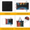 thumbnail image 3 of Colorful Tie Dye Vortex Waterproof Picnic Blanket with Foldable Zipper, Suitable for Outdoor Use, Suitable for Travel, Camping, Beaches, Parks, Grasslands, Picnic Blanket Accessories, 3 of 7