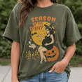 thumbnail image 3 of Season of the Bump Pregnant Witch Halloween Graphic T-Shirt, Unisex Fit, 3 of 9