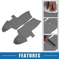 thumbnail image 3 of 1 Pair Car Front Door Panel Armrest Cover Interior Door Trims Fit for Hyundai Santa Fe 2006-2012 Gray, 3 of 7
