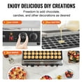 thumbnail image 4 of VEVOR Mini Dutch Pancake Maker, 50PCS 43mm Diameter Dorayaki Baker Machine, 1700W Commercial Electric Poffertjes Grill, Non-stick Stainless Steel, Dual Temp & Time Control, Home Kitchen Restaurant, 4 of 9