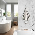 thumbnail image 2 of Yayeee 2 Pack Hand Towels for Bathroom 100% Cotton 16" x 28" Soft Absorbent Kitchen Towel, Black Stripes, 2 of 7