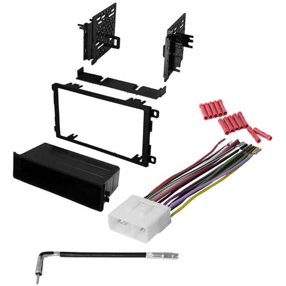 GSKIT120 Car Stereo Installation Kit for Suzuki 1999-2004 Vitara - in Dash Mounting Kit, Antenna Adapter, Wire Harness for Double Din or Single Din Radio Receivers