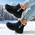 thumbnail image 7 of Bnwani Boots for Women,Winter Boots,Round Toe,Water-Resistant,Non-slip,Warm,Black,40(US:7.5), 7 of 7
