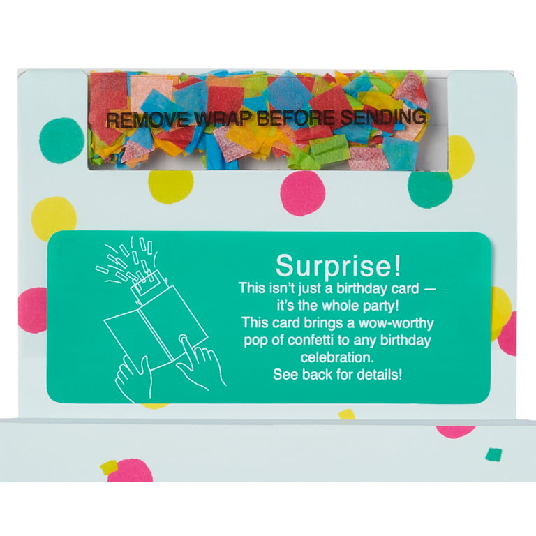 opdragelse bent Tangle American Greetings Pop-Up Birthday Card with Confetti (Dream Up) -  Walmart.com