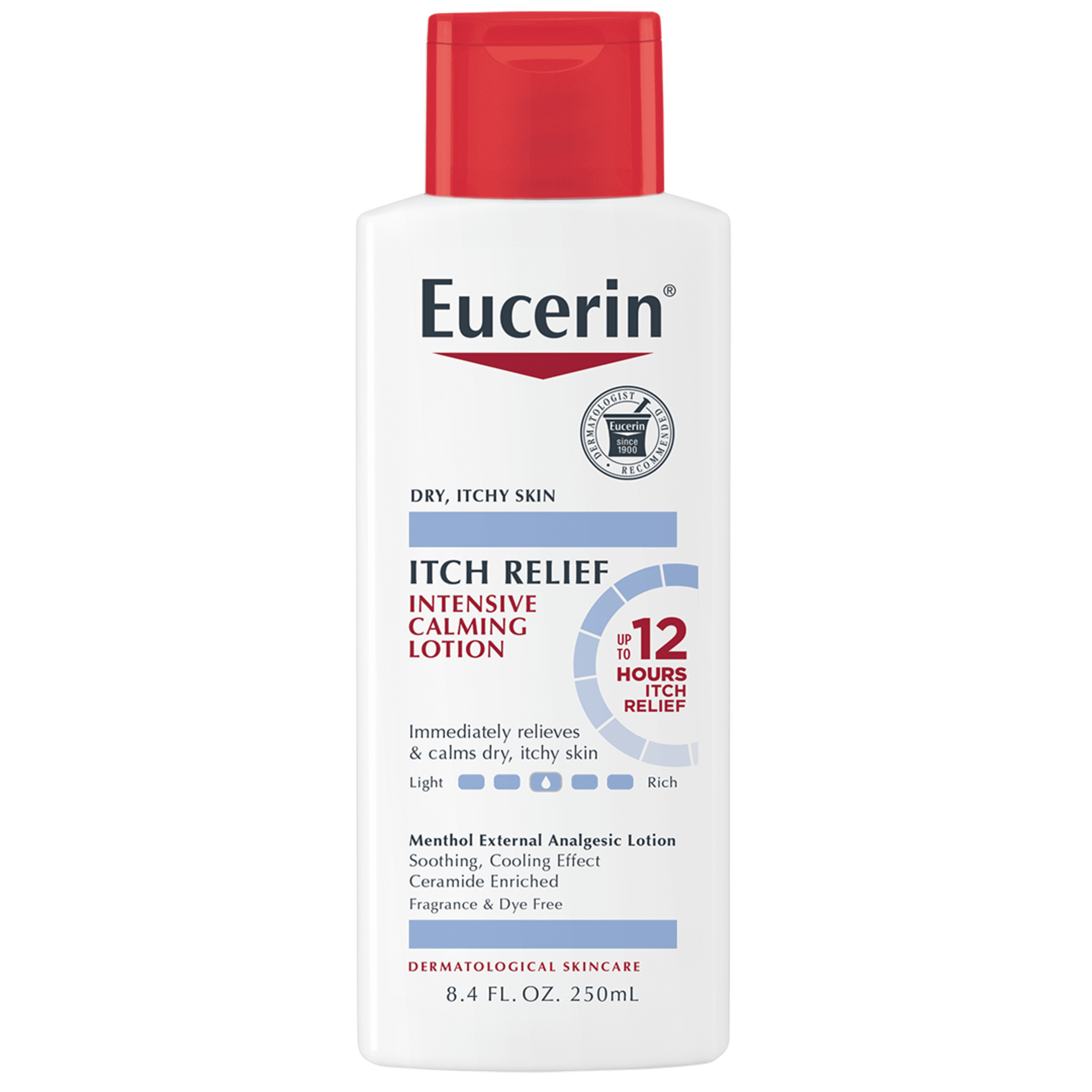 Eucerin Itch Relief Intensive Calming Lotion, 8.4 Fl Oz Bottle