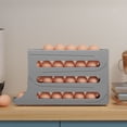 thumbnail image 2 of 2023 New Automatic Rolling Third-layer Egg Dispenser, Egg Holder Dispenser for Refrigerator, Holds 24 Eggs, Space-Saving Egg Storage, 2 of 6
