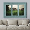 thumbnail image 3 of wall26 Canvas Print Wall Art Vintage Farmhouse Over The Field Nature Wilderness Photography Realism Rustic Landscape Colorful Multicolor Vibrant for Living Room, Bedroom, Office - 16"x24", 3 of 5