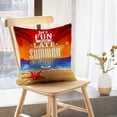 thumbnail image 5 of LALILO Throw Pillow Covers Summer Retro Seascape With Vintage Cushion Cover 18" x 18", 2 Pack, 5 of 6