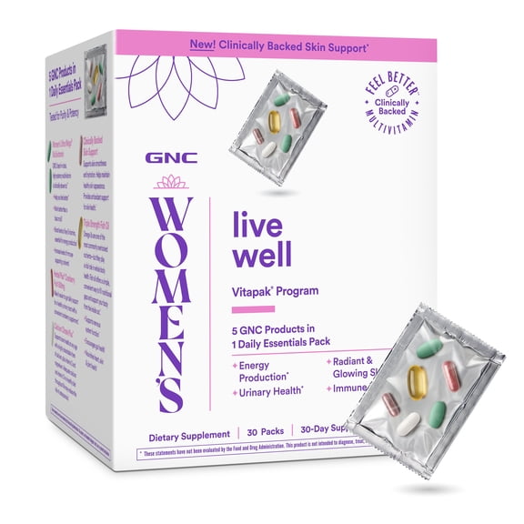 GNC Womens Live Well Vitapak Program (1 Month Supply)