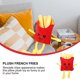 thumbnail image 2 of FELTECHELECTR Cojín de peluche con forma de papas fritas, divertido y divertido juguete de peluche., 2 of 7