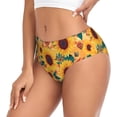 thumbnail image 2 of Fotbe Bohemian Sunflower Calzones Estampados para Mujer – Ropa Interior de Algodón, Cómoda, Suave y Elástica-Medium, 2 of 6
