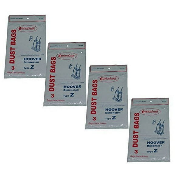 Replacement Part For Hoover EnviroCare 12 Type Z Single Ply Vacuum Cleaner Bags, Power Drive, Auto Dr