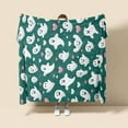 thumbnail image 7 of Ghost Blanket, Halloween Throw, Spooky Glow In The Dark Fleece Blanket, Soft Double-Layer Warm Cozy Throw for Movie Nights and Seasonal Decor, 7 of 7