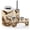 Color 6, variant on Bathroom Accessory Set 6 Piece with Hunting Rustic Majestic Wolf Eagle Wilderness Landscape Toothbrush Holder, Soap Dispenser, Soap Dish, Trash Can with Lid, Toothbrush Cup, Toilet Brush Holder