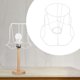 thumbnail image 3 of DIY Lampshade Frame Iron Wire Shade Lampshade Frame DIY Lighting Accessory, 3 of 4