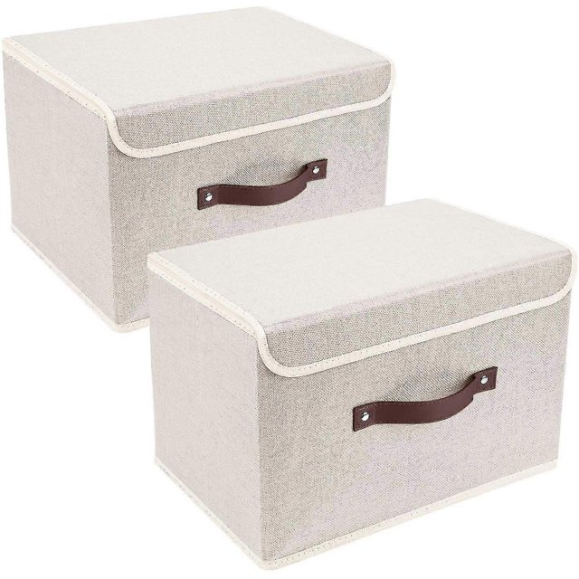 Foldable Storage Bins 2 Pack Storage Boxes
