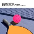 thumbnail image 4 of Ball Set, 12PCS 74mm 40 Holes Outdoor  PE High Elasticity  High Balanced Pickle Balls for All Style  Paddles, 4 of 7