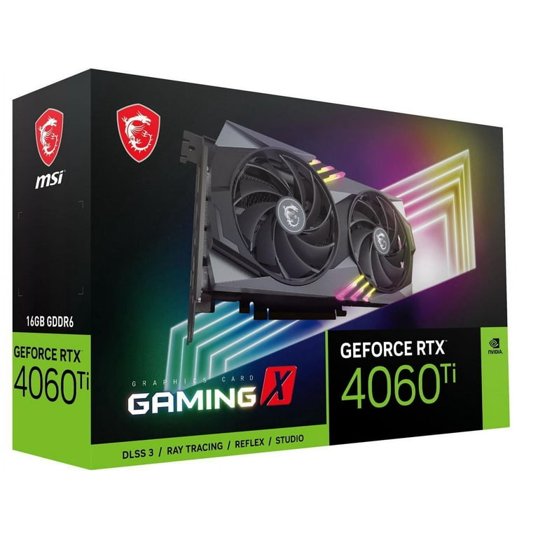 MSI NVIDIA GeForce RTX 4060 Ti 16GB GDDR6 Graphic Card (G406TV3X16C) for  sale online