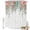 White Light Pink Emerald Green, variant on Shower Curtain Pink Rose Green Eucalyptus Leaves Shower Curtains for Bathroom Decor, Waterproof Polyester Shower Curtain Set with Hooks, Extra Long 72" x 84" Linen Texture