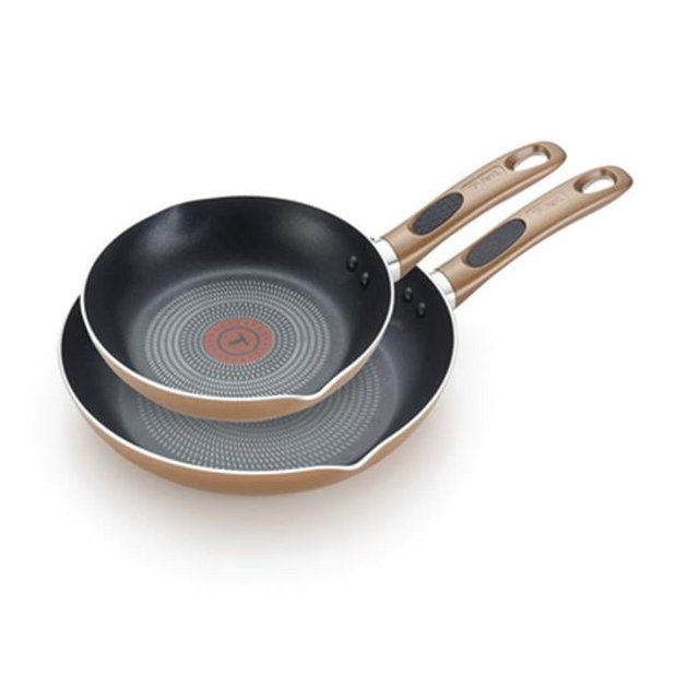 T-Fal B036S264 Exciter 8 & 10.25 Po Ensemble de Poêle Antiadhésive et Bronze
