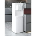 thumbnail image 3 of Muhub Cold & Hot Water Cooler Dispenser, White Bottom Loading Water Cooler Dispenser, Holds 3 or 5 Gallon Bottle, Anti-Scalding Design and Storage Cabinet, Child Safety Lock for Home, Office Use, 3 of 8