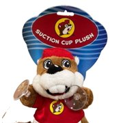 Buc-ee's Suction Cup Plush Beaver Mascot with Red Cap and Shirt, Window Decoration for travel