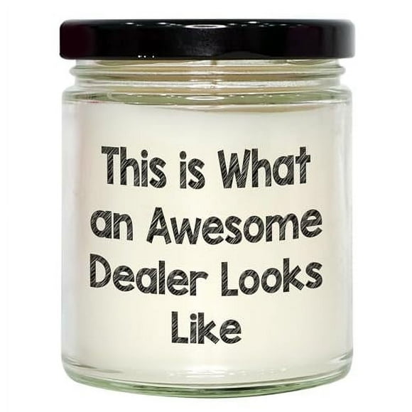 Awesome Dealer 9oz Vanilla Soy Candle Gifts for Graduation from Friends Family Men or Women