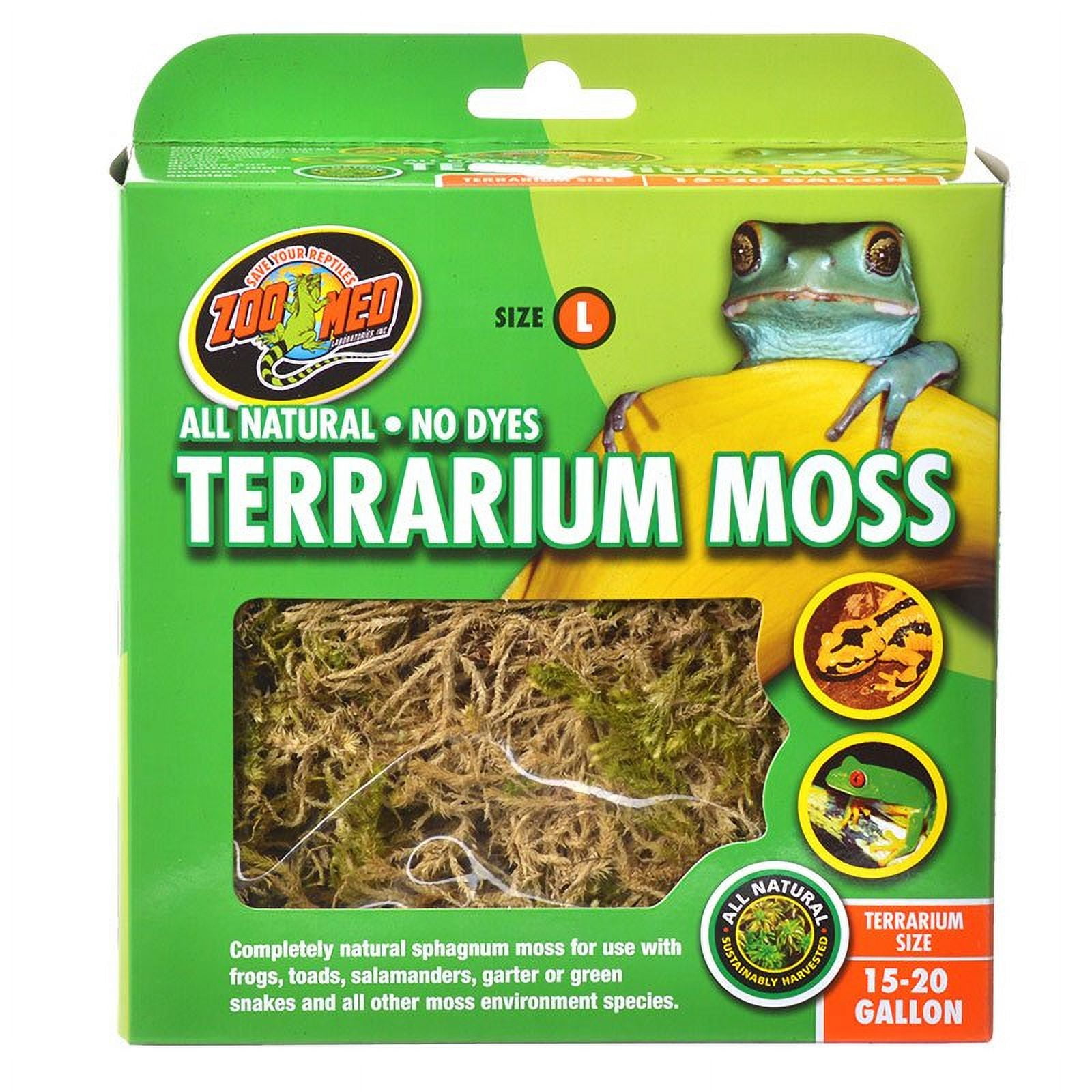Zoo Med All Natural Terrarium Moss [shelters, Reptile Supplies] Large - 8 count